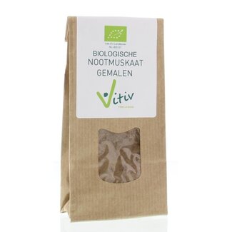 Vitiv Vitiv Nootmuskaat gemalen bio 40 Gram