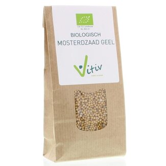 Vitiv Vitiv Geel mosterdzaad bio 100 Gram