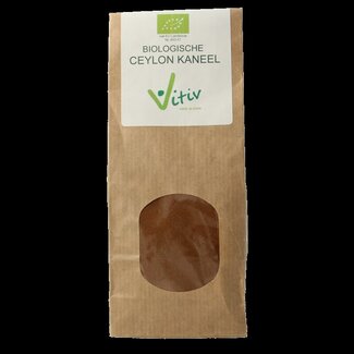 Vitiv Vitiv Ceylon kaneel poeder bio 100 Gram