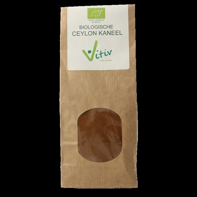Vitiv Ceylon kaneel poeder bio 100 Gram
