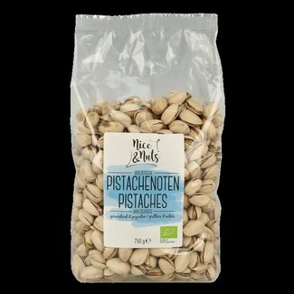 Nice & Nuts Nice & Nuts Pistache geroosterd en gezouten bio 750 Gram