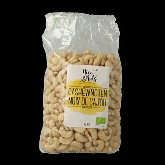 Nice & Nuts Nice & Nuts Cashewnoten rauw bio 1 Kilogram