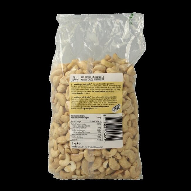 Nice & Nuts Noix de cajou crues bio 1 kg