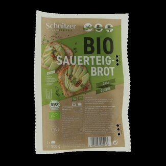 Schnitzer Schnitzer Brood chia & quinoa glutenvrij bio 500 Gram