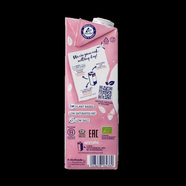 Boisson à l'amande bio Isola Bio 1 Litre
