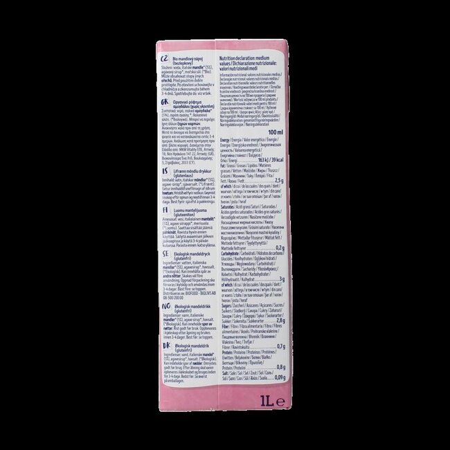 Boisson à l'amande bio Isola Bio 1 Litre