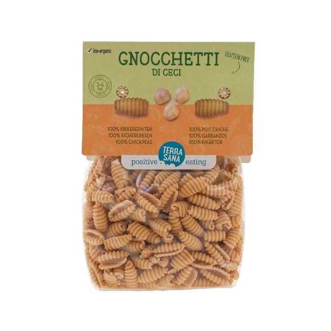 TerraSana Gnocchetti di ceci 100% kikkererwtenmeel bio 250 Gram