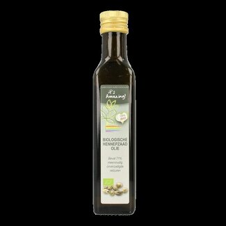 It's Amazing It's Amazing Hennep zaad olie extra vierge bio 250 Milliliter