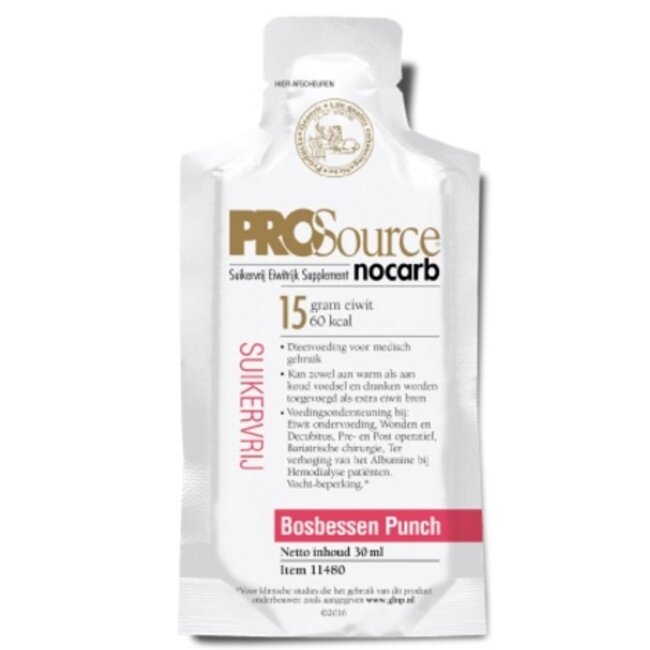 Prosource Nocarb bosbessen 42 Sachets