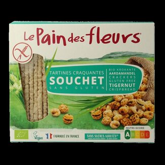 Pain Des Fleurs Pain Des Fleurs Krokante bio crackers met aardamandel bio 150 Gram