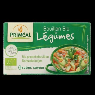 Primeal Primeal Groentebouillon blokjes 9 gram bio 8 Stuks