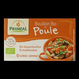 Primeal Primeal Kippenbouillon blokjes 10 gram bio 8 Stuks
