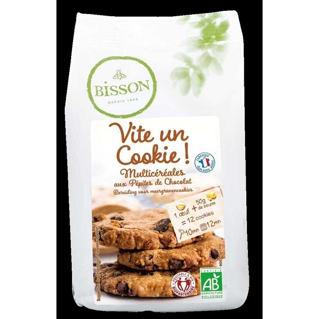 Bisson Bakmix voor meergranenkoekjes bio 300 Gram