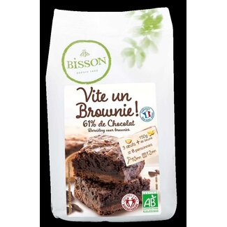 Bisson Bisson Bakmix voor brownies bio 350 Gram