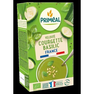 Primeal Velouté de courgettes au basilic bio Primeal 1 Litre
