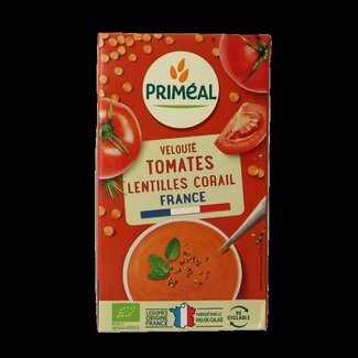 Primeal Primeal Veloute gebonden soep tomaat linzen bio 1 Liter