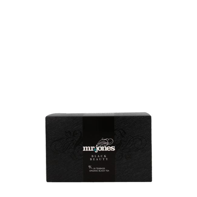 Mr. Jones Black beauty zwarte thee bio 20 Zakjes