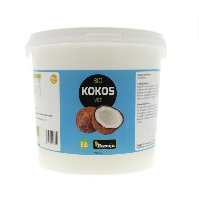Hanoju Kokosolie geurloos bio 2500 Milliliter