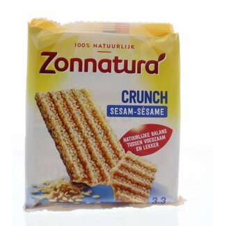 Zonnatura Zonnatura Sesam crunch reep 50 gram 3 Stuks
