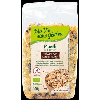 Ma Vie Sans Ma Vie Sans Muesli chocolade en multigranen glutenvrij bio 300 Gram