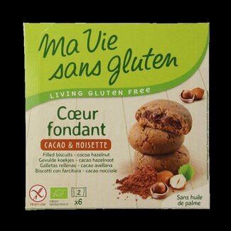 Ma Vie Sans Ma Vie Sans Koekjes met creme choco/hazelnoot glutenvrij bio 12 Stuks