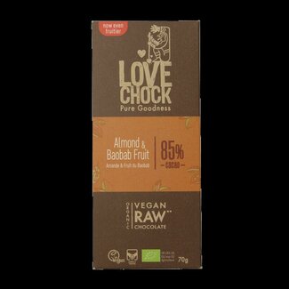 Lovechock Lovechock Almond baobab bio 70 Gram