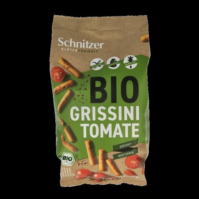 Grissini tomate glutenvrij bio 100 Gram