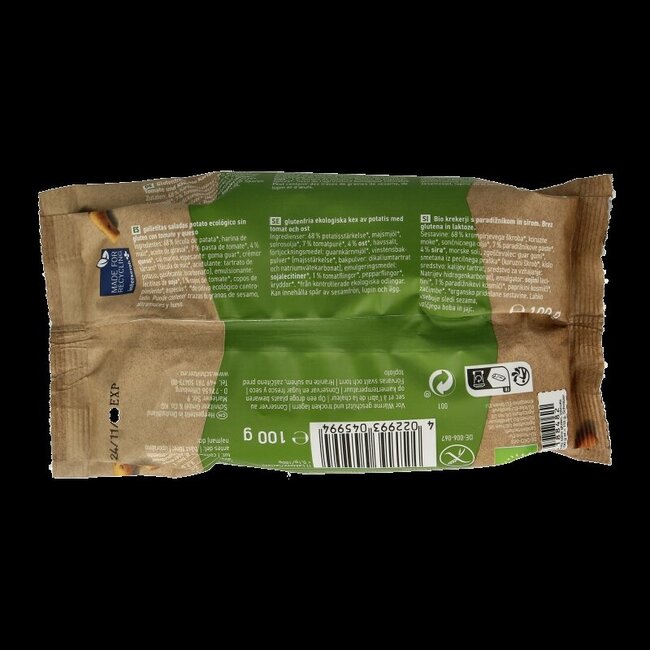 Schnitzer Grissini à la tomate sans gluten bio 100 g