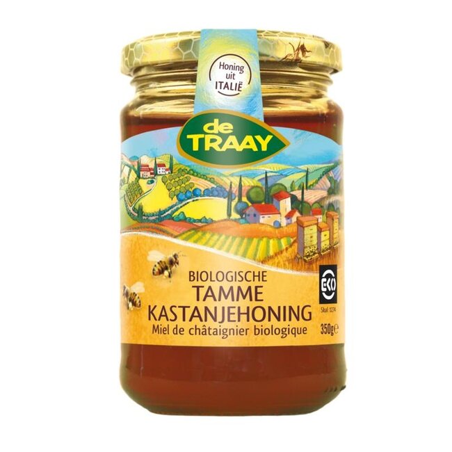 Traay Kastanjehoning tamme bio 350 Gram