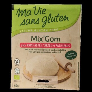 Ma Vie Sans Ma Vie Sans Mix'Gom liant pour pain et pâtisserie bio sans gluten 60 g