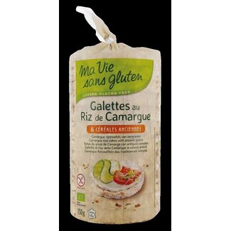 Ma Vie Sans Ma Vie Sans Camargue rijstwafels van oergranen glutenvrij bio 130 Gram