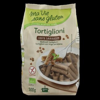 Ma Vie Sans Ma Vie Sans Tortiglioni pasta van boekweit glutenvrij bio 500 Gram