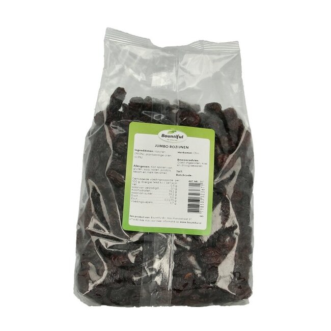 Bountiful Raisins jumbo black flame 1 Kilogramme