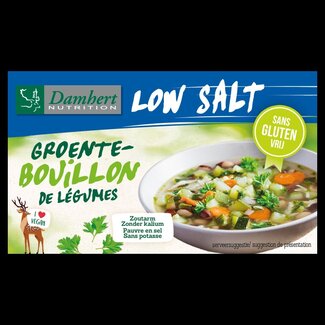 Damhert Damhert Bouillon de légumes en tablettes pauvre en sel 64 g