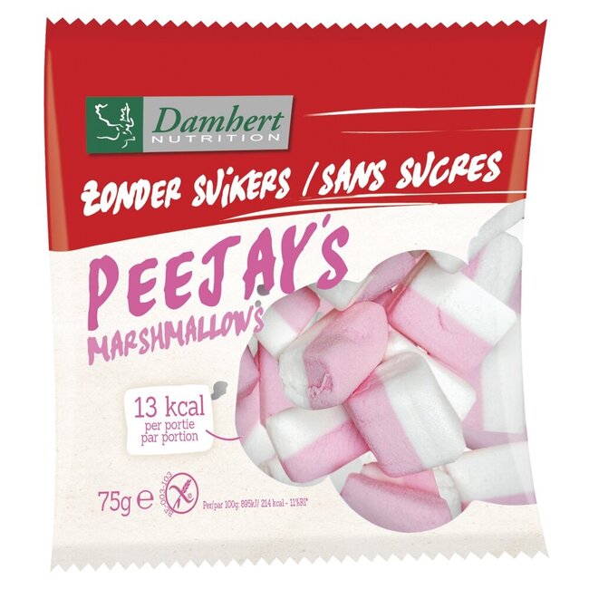 Damhert Peejays marshmallows 75 Gram