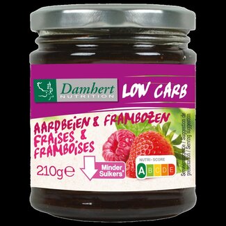 Damhert Damhert Confiture fraise/framboise low carb 210 g