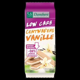 Damhert Damhert Centwafers vanille faible en glucides 150 Grammes