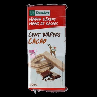 Damhert Damhert Centwafers chocolade low carb 150 Gram