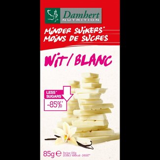 Damhert Damhert Tablette de chocolat blanc moins de sucres 85 grammes