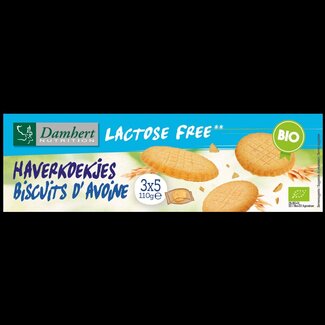 Damhert Damhert Haverkoekjes bio lactosevrij 110 Gram