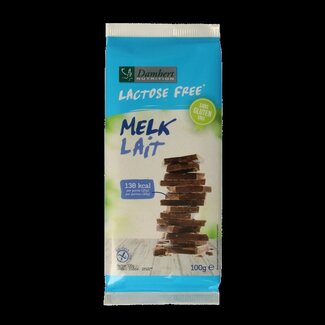 Damhert Damhert Chocoladetablet melk glutenvrij en lactosevrij 100 Gram