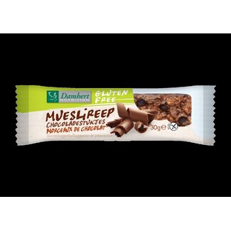 Damhert Damhert Mueslireep chocolade glutenvrij 30 Gram