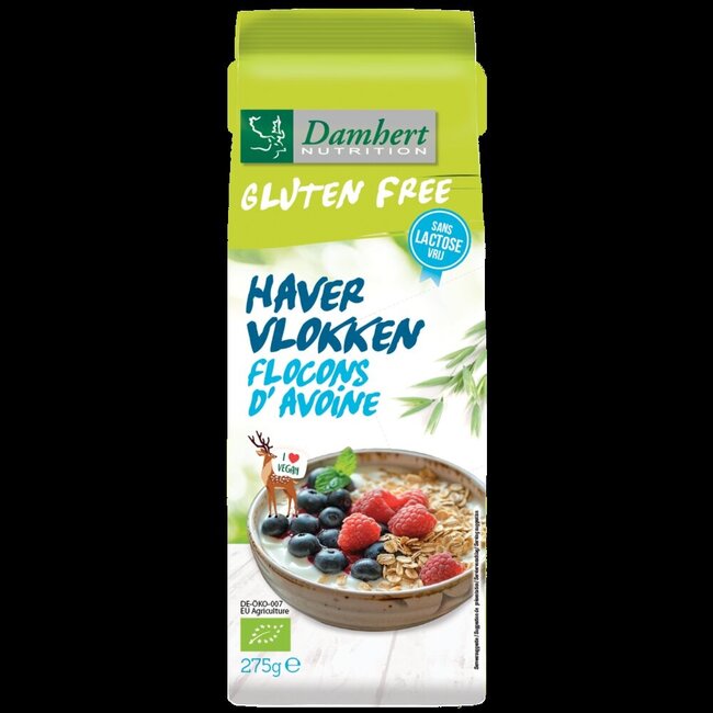 Damhert Havervlokken glutenvrij bio 275 Gram