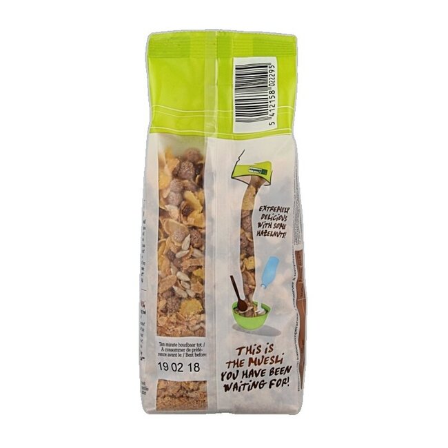 Damhert Muesli chocolade glutenvrij bio 175 Gram