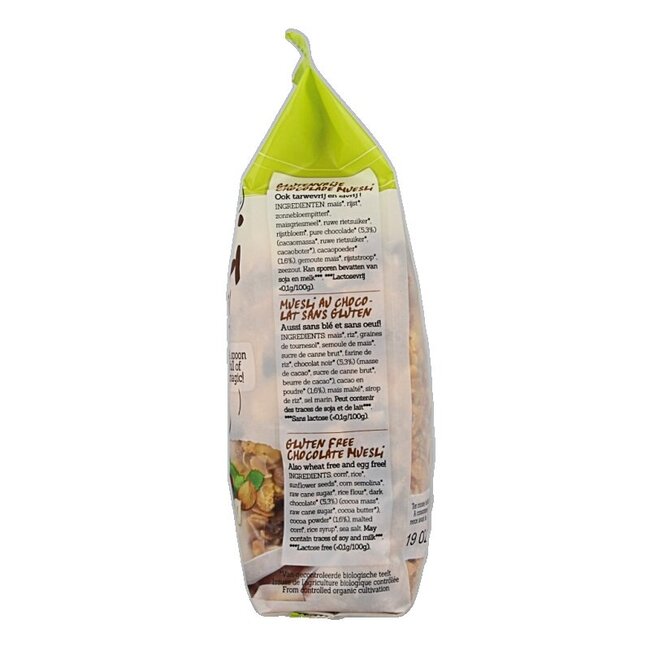 Damhert Muesli chocolade glutenvrij bio 175 Gram