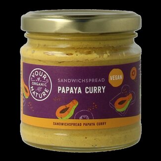 Your Organic Nature Your Organic Nature Sandwichspread papaya-curry bio 180 Gram