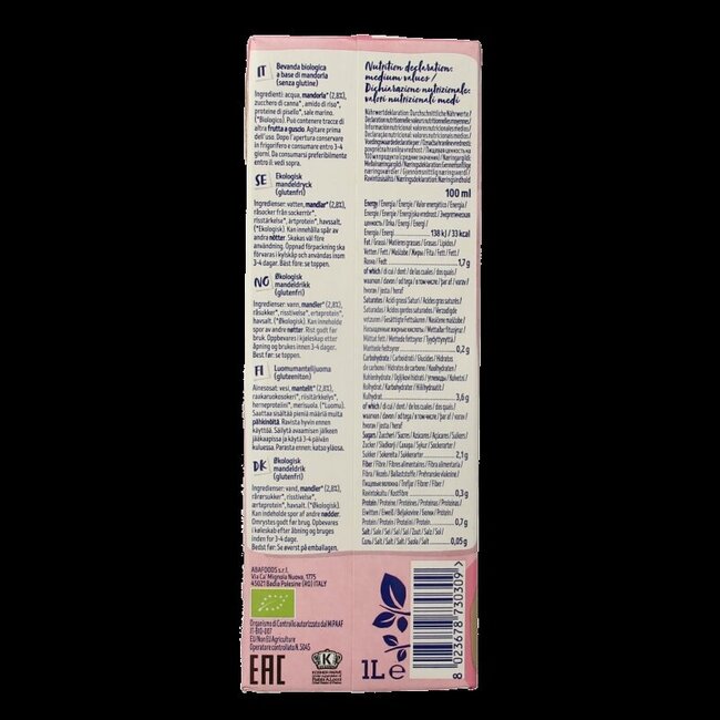 Isola Bio Almond barista bio 1 Liter