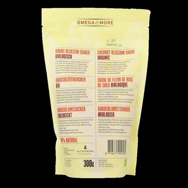 Omega & More Kokosbloesemsuiker 300 Gram