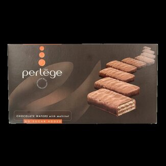 Perlege Perlege Chocolate wafer met maltitol 180 Gram