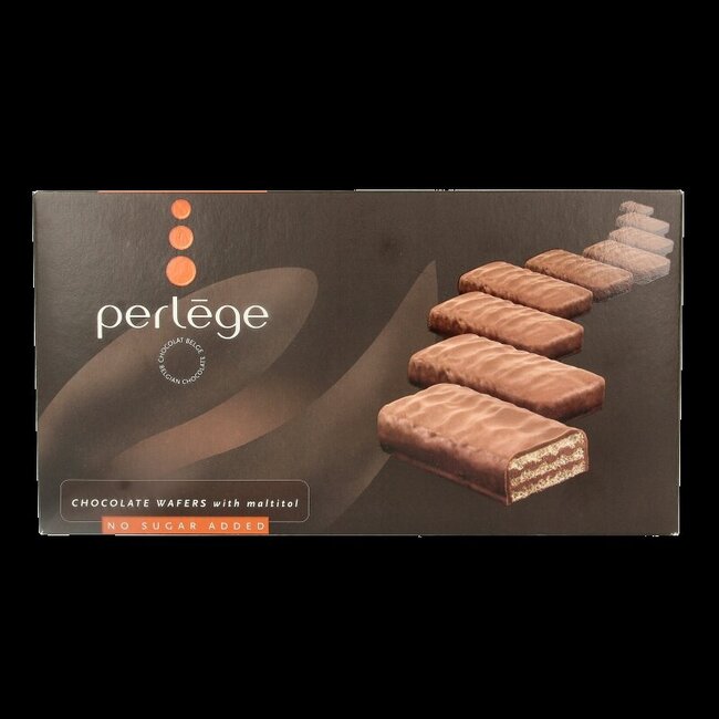 Perlege Chocolate wafer met maltitol 180 Gram